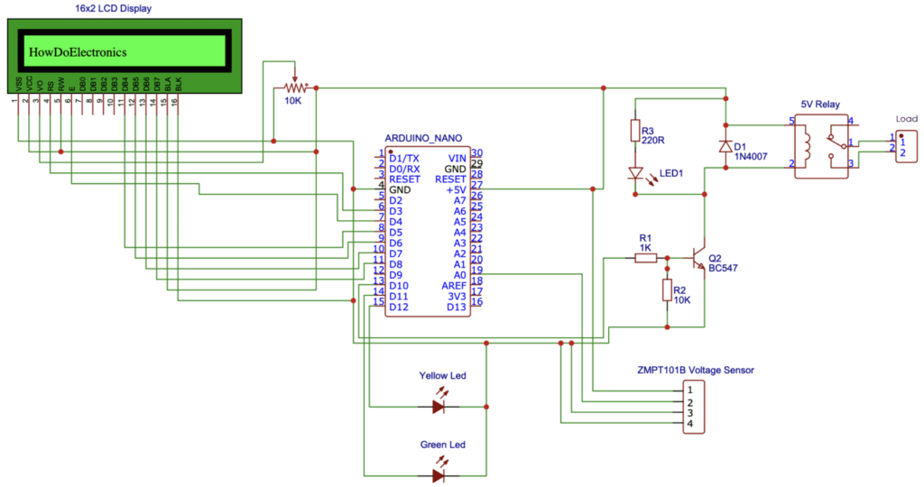Система защиты и контроля переменного напряжения на Arduino и датчике ...