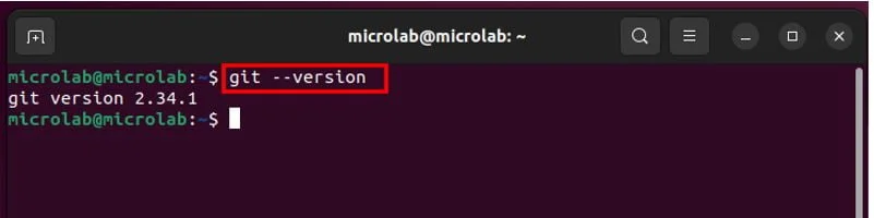 Проверка версии Git, установленной на компьютер Проверка версии Git, установленной на компьютер