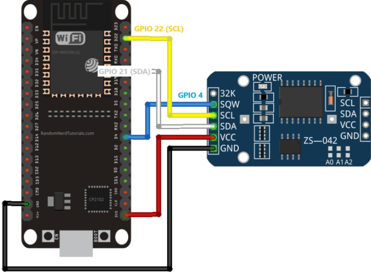 Часы реального времени на DS3231 и ESP32 с помощью ESP-IDF