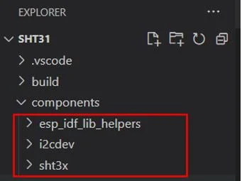 Библиотеки, необходимые для работы с датчиком SHT31